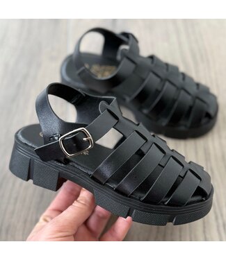 Chunky Sandalen - Zwart