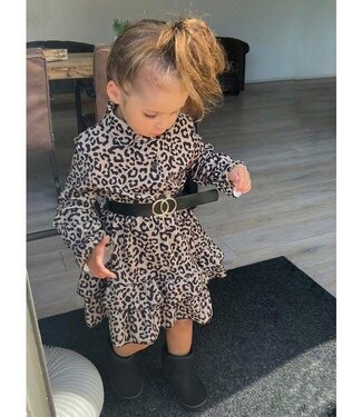 Italian dress (met riem) - Leopard