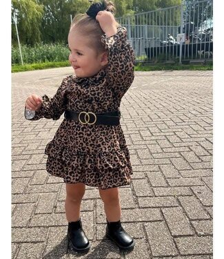 Italian dress (met riem) - Leopard