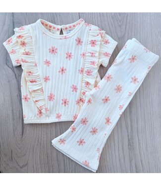 Dirkje  Flower Ruffle T-shirt