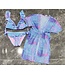 Zeemeermin bikini met Kimono - Blauw/Lila