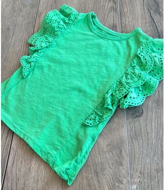 Basic Ruffle Top - Groen