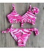 Zebraprint bikini (met scrunchie)