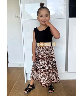 Draakjes en Boefjes Leopard Jurkje (met riem)