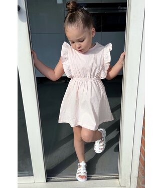 Dirkje  Open Side Dress - Licht Roze