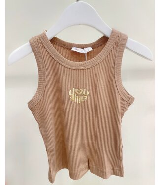 Basic top - YouMe - Camel
