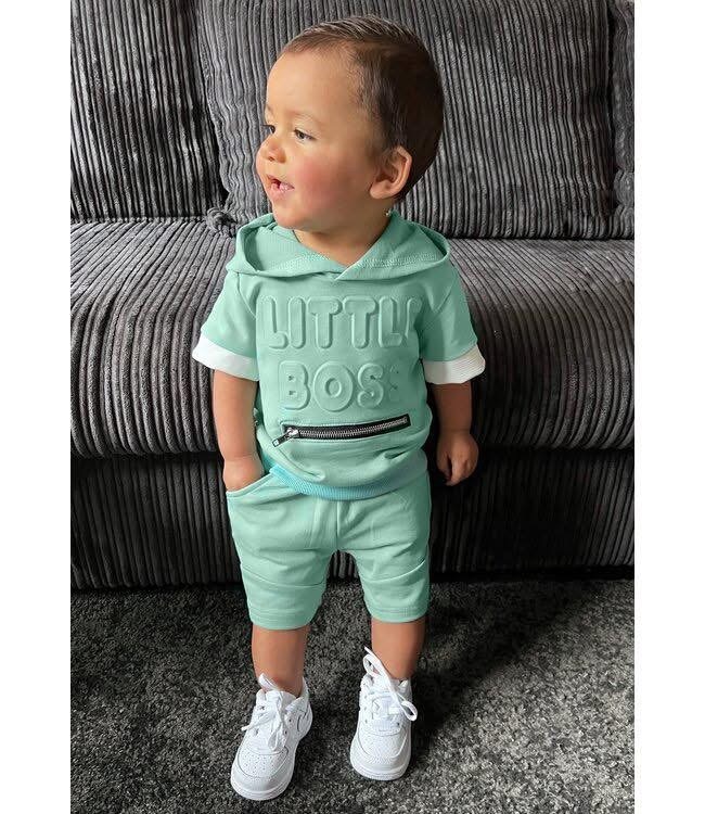 Little Boss Short Set - Mint