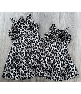 Ruffle jurkje - Leopard