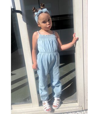 Dirkje  Denim jumpsuit met haarband
