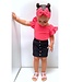 Draakjes en Boefjes Ruffle T-Shirt - Neon Roze