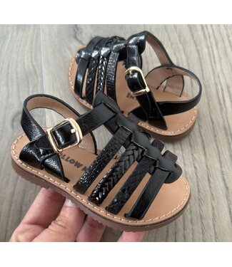 My Cute Sandals - Zwart (Met Klittenband)