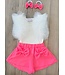Just a little extra set - Fuchsia/Wit