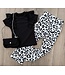 Draakjes en Boefjes Ruffle T-Shirt Met Tasje - Zwart