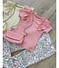 Draakjes en Boefjes Ruffle T-Shirt Met Tasje - Oud Roze