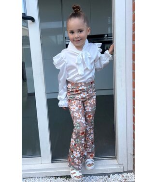 Draakjes en Boefjes Flared broek met bloemenprint
