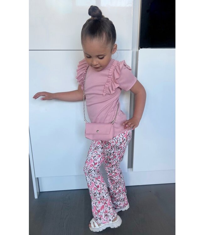Draakjes en Boefjes Flared broek met bloemenprint
