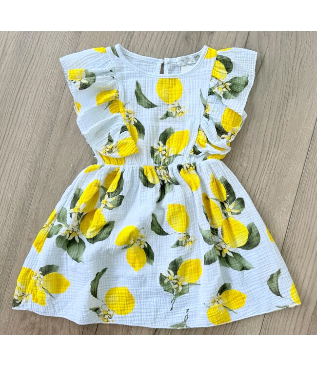 Lemon Mousseline dress