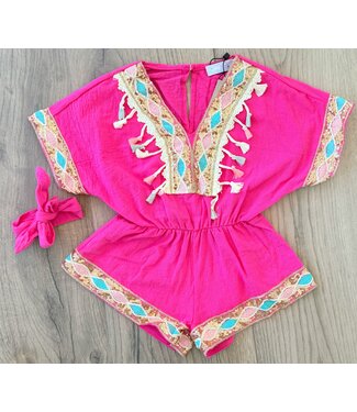 Ibiza Colour Jumpsuit - Fuschia