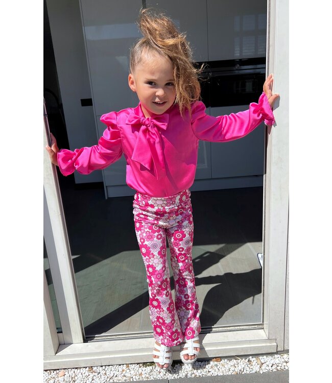 Draakjes en Boefjes Flared broek met bloemenprint
