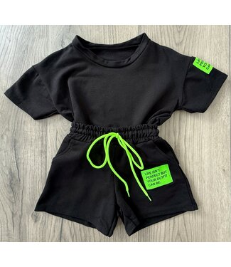 Short Set - Zwart