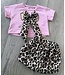 Leopard Bow Set - Roze