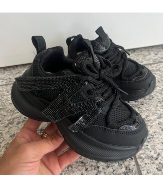 Glitter & Glamour Sneakers - Zwart