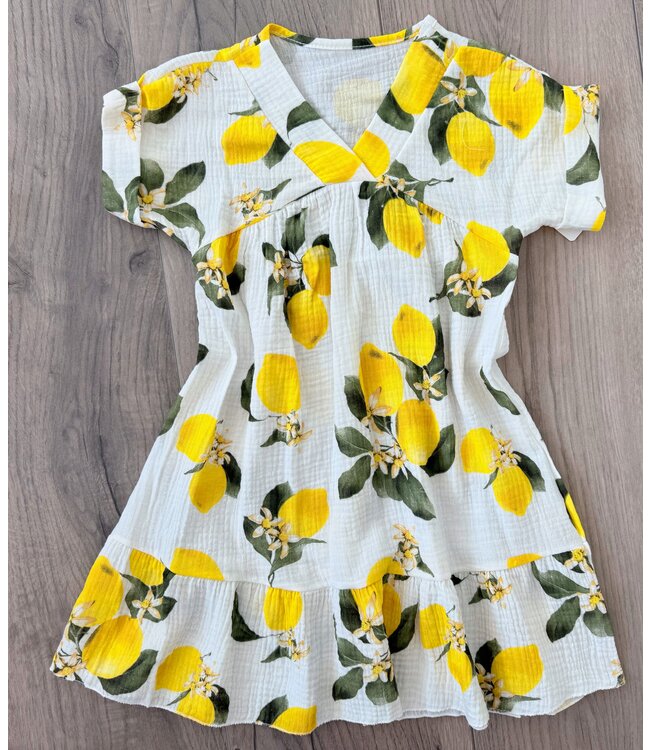 Lemon Mousseline dress