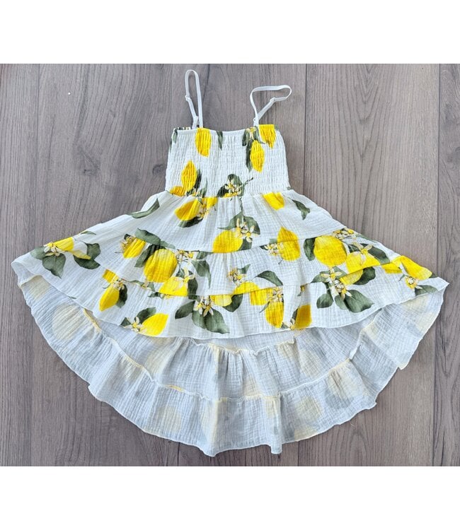 Lemon Mousseline dress