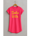 Dolce Vita T-Shirt Dress - Neon Roze