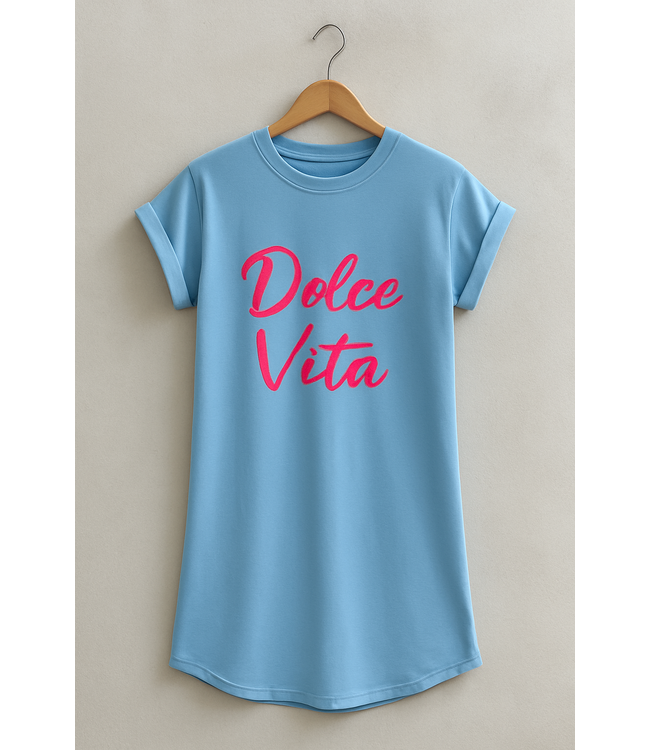 Dolce Vita T-Shirt Dress - Blauw