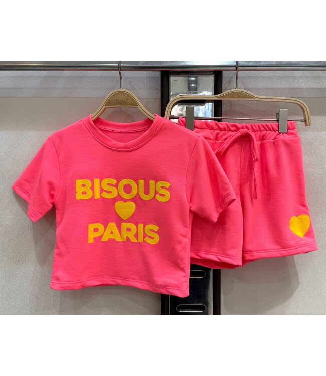 Paris Short Set - Neon Roze