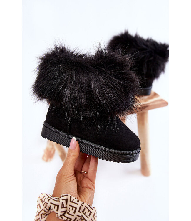 Fur boots - Zwart