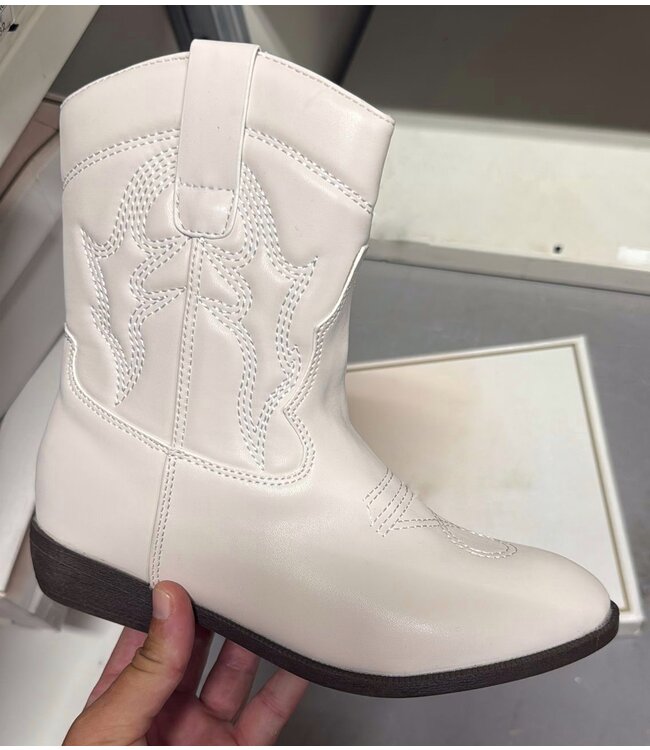 Cowboy Boots - Cream