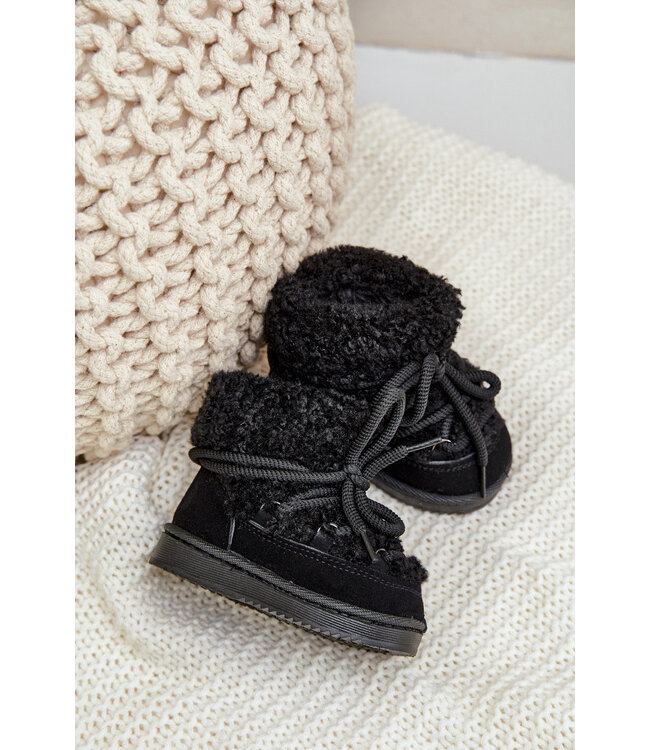 Teddy warm boots  - Zwart