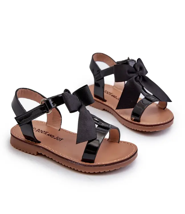 My Sweet Sandals (Mét Klittenband)  -  Zwart