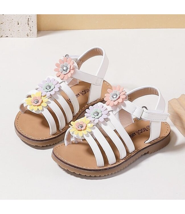 Flower Sandalen - Wit