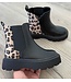 Chelsea Boots - Zwart/Leopard