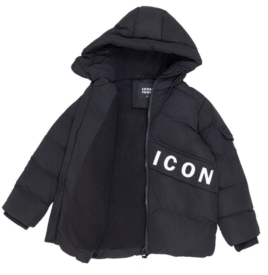 ICON Winterjas met fleecevoering – Zwart