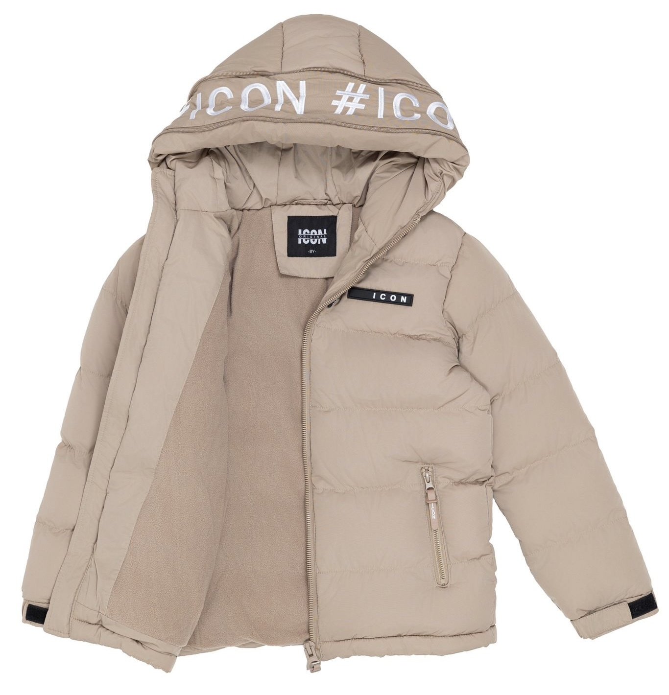 ICON Winterjas met fleecevoering – Beige