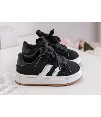 Stripe sneakers - Zwart