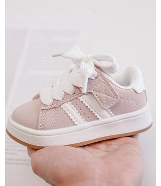 Stripe sneakers - Licht roze