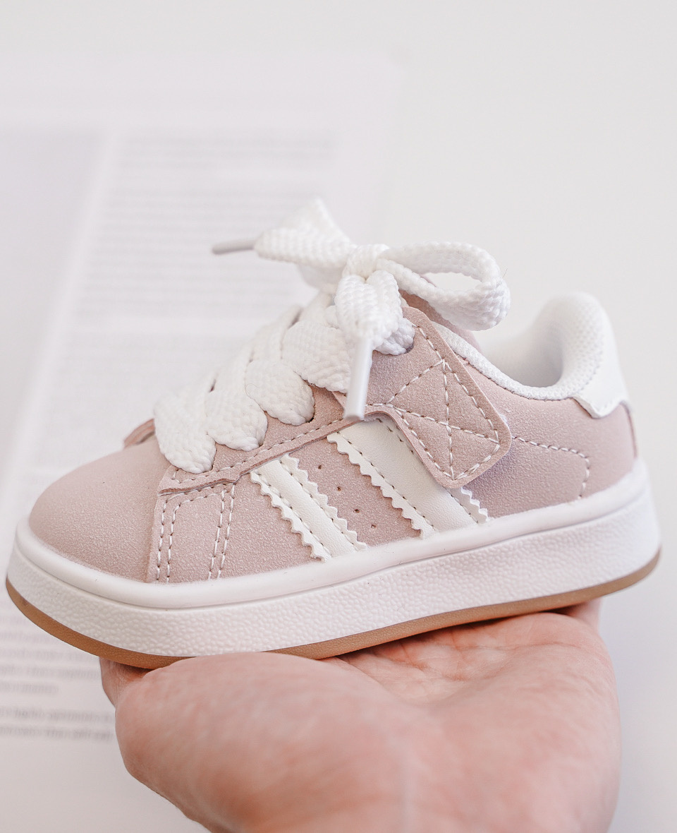 Stripe sneakers - Licht roze