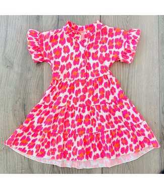 Leopard jurkje - Neon Roze