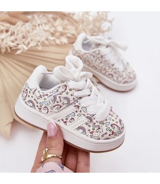 Unicorn Stripe Sneakers - Wit