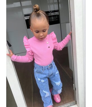 Button sweater - Roze