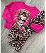 Leopard girly sweater - Fuschia