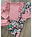 Draakjes en Boefjes Ruffle longsleeve met tasje - Oud Roze