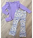 Draakjes en Boefjes Ruffle longsleeve met tasje - Paars