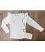 Draakjes en Boefjes Ruffle longsleeve met tasje - Wit