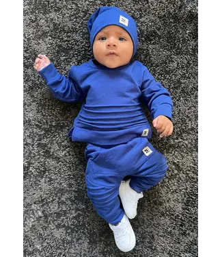 Draakjes en Boefjes Basic Biker Set (Met Mutsje) - Blauw
